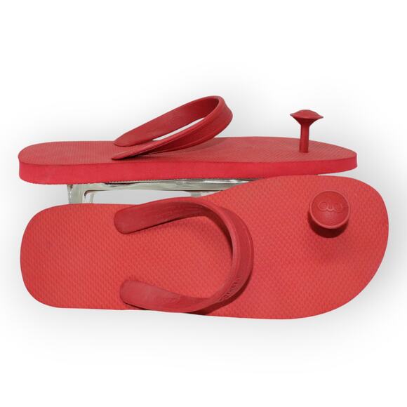 NEW Large (M9/10~W12) GURUS FlipFlop RED Eco Sandals - Picture 2 of 13